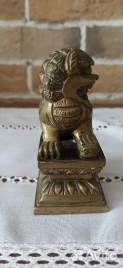 Бронзовая антикварная китайская статуэтка до 1917г