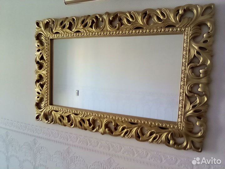 Зеркало декоративное, цвет золотой, 113х74 см