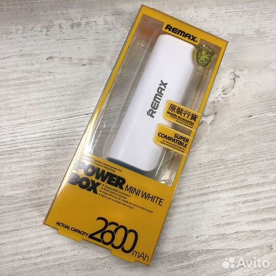 Внешний аккумулятор Remax Mini White, 2600 мАч
