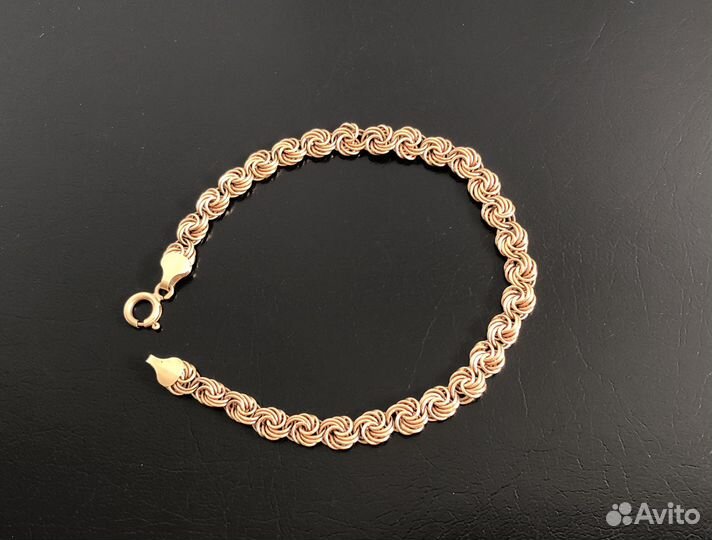 Золотой браслет Роза 585