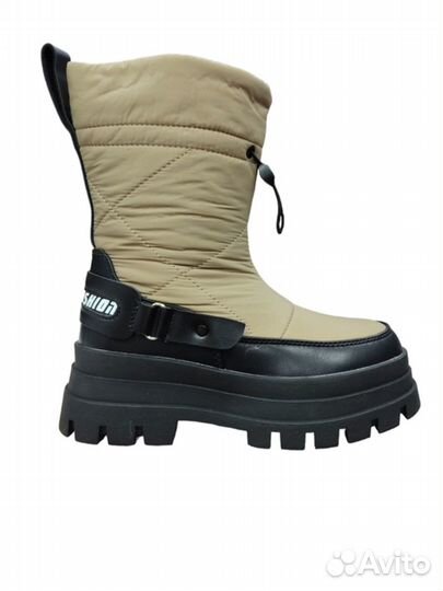 Зимние сапоги ботинки с натуральной шерстью для де