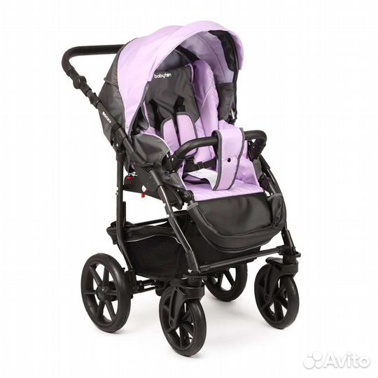 Коляска 2 в 1 babyton rocky purple