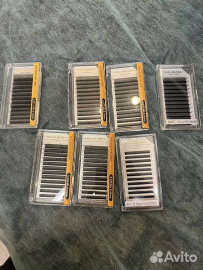 Ресницы для наращивания готовые пучки