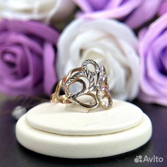 Золотое кольцо 585 пробы золото