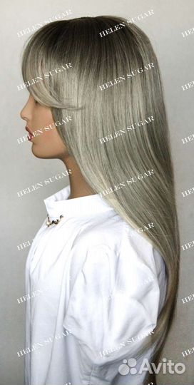 Парик пепельный блонд