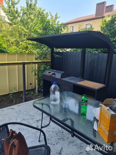 Мангал с крышей