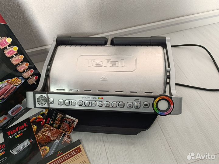 Электрогриль tefal optigrill+ xl GC722D34