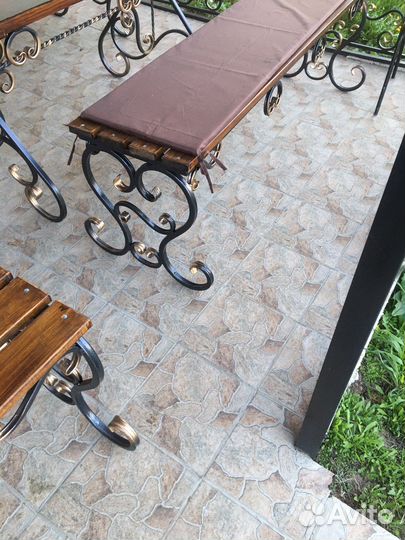 Скамейка кованая для сада и дачи