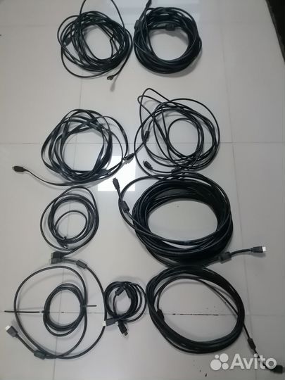 Акустические провода XLR AUX TRS Rca Hdmi Speakon