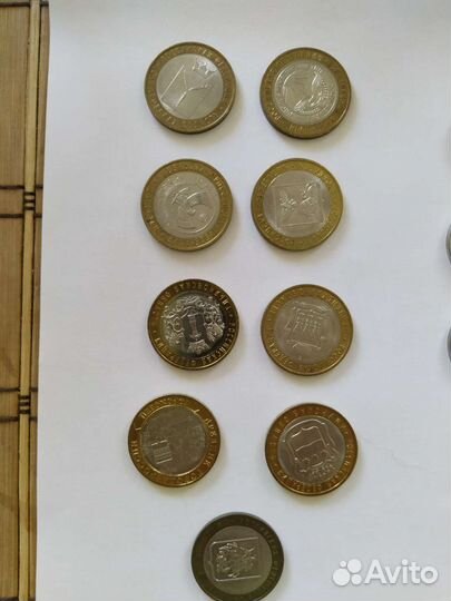 Памятные монеты РФ, лот