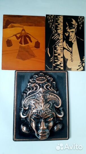 Картина панно маска настенная СССР