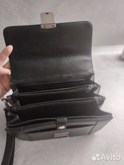 Барсетка кожаная мужская