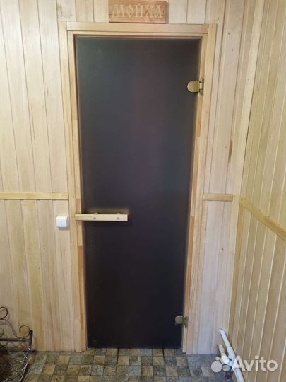 Двери стеклянные для бани и сауны Дверь стеклянная