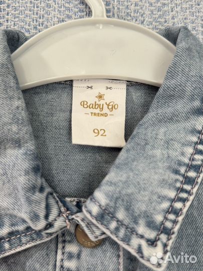 Рубашка джинсовая для девочки 92