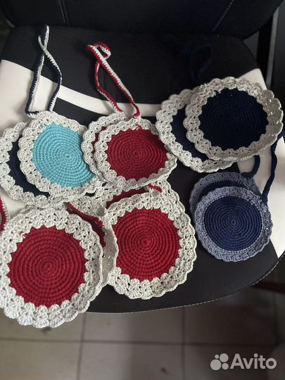 Прихватки вязаные