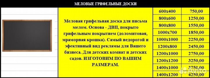 Маркерная Меловая Доска Штендер