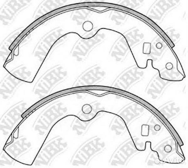 Колодки барабанные NiBK FN1170 - nibk