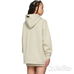 Бежевый свободный худи Essentials