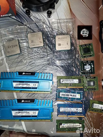 Комплектующие для пк и ноутбука ryzen, Intel