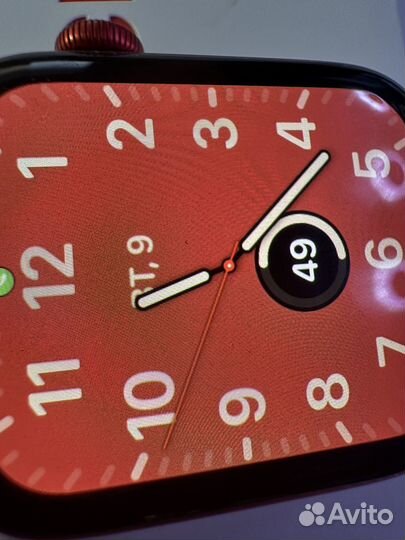 Часы apple watch 6 44 mm red