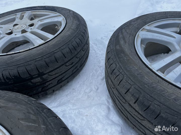 Продам комплект литья 4/100/15 на летней резине