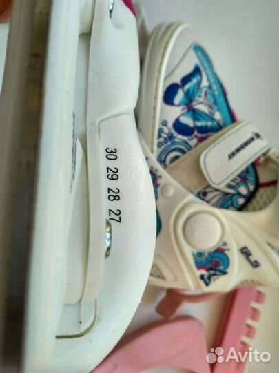 Коньки детские раздвижные 27-30р