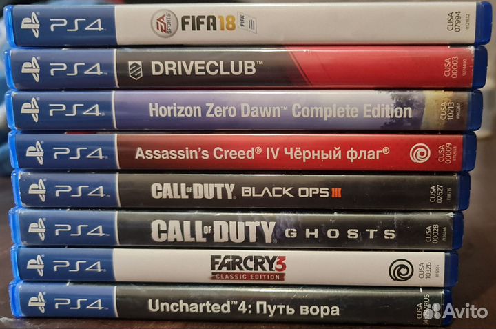 Диски для ps4