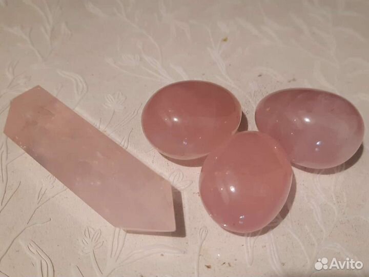 Розовый кварц Камень Кристалл Галтовка