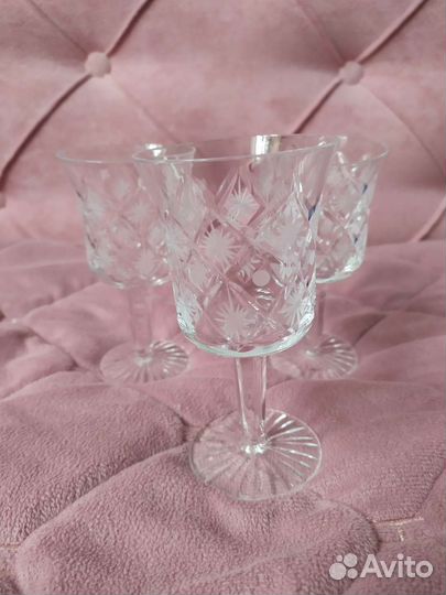 Графин с рюмками богемия