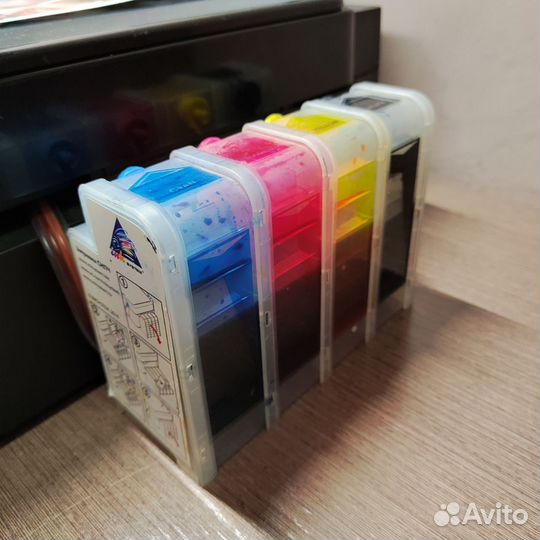 Мфу Epson XP-440 (снпч/Wi-Fi/отс)(Безчиповый)