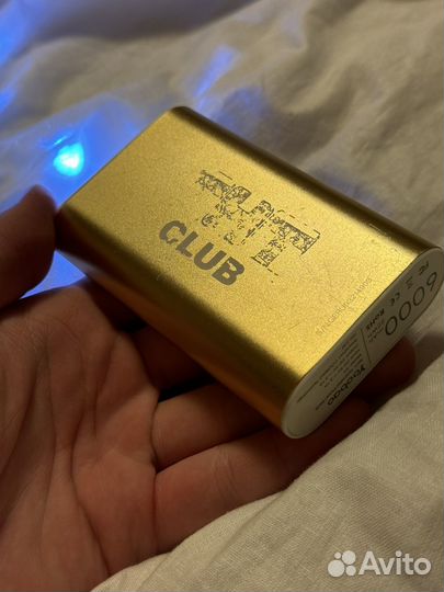 Повербанк тнт 6000mah с фонариком powerbank