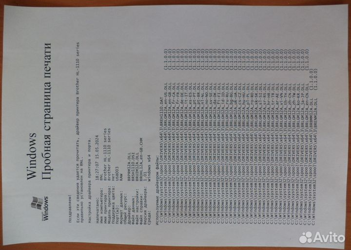 Принтер лазерный черно-белый Brother HL-1110R