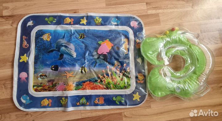 Круг для купания и акваковрик развивающий