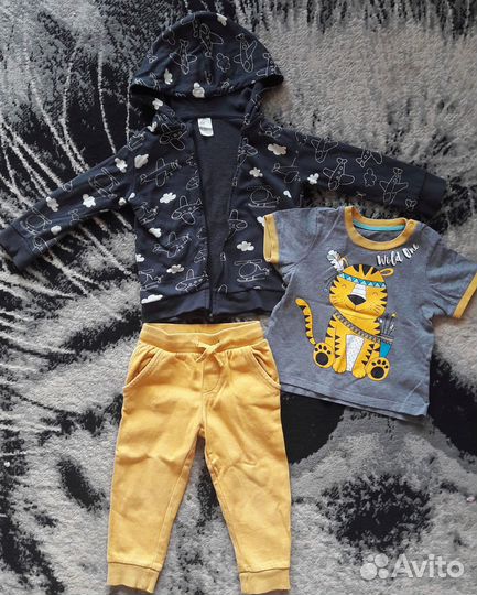 Вещи пакетом р. 86- 92 мальчику