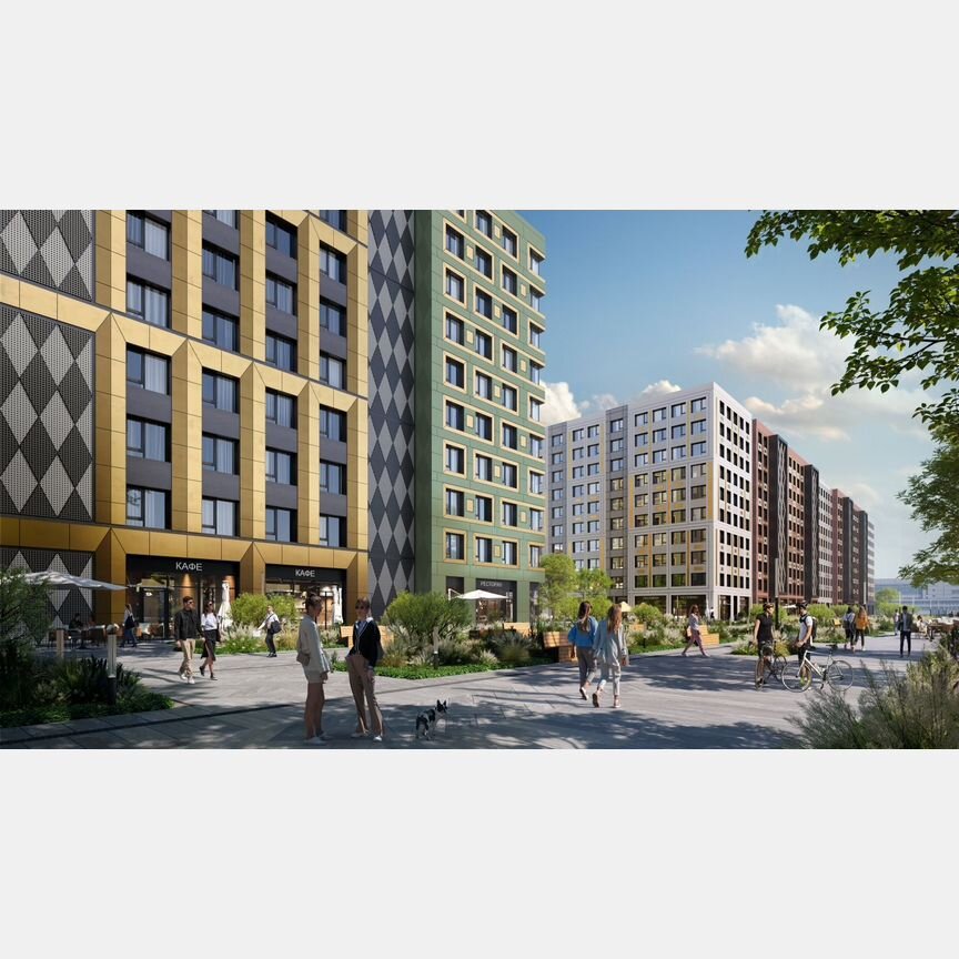 2-к. квартира, 66,3 м², 6/10 эт.