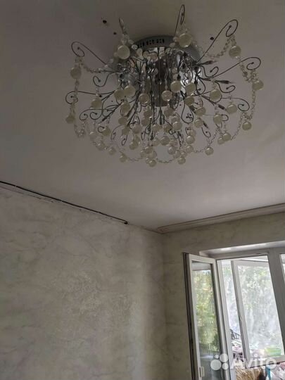 Люстра хрустальная (с пультом)