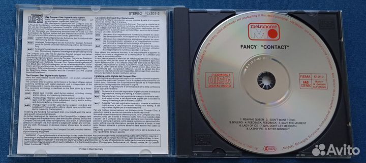 CD. Fancy – Contact. W.germany / 1press / редкий