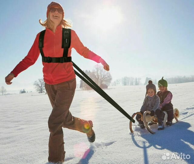 Упряжка для саней санок снегоката фитнеса