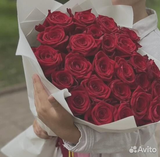 Букет 25 роз Цветы