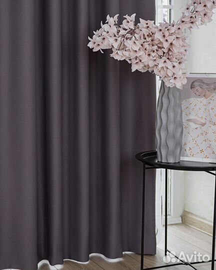 Шторы блэкаут Амадео Темно-лиловый