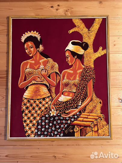 Картины роспись батик с Бали