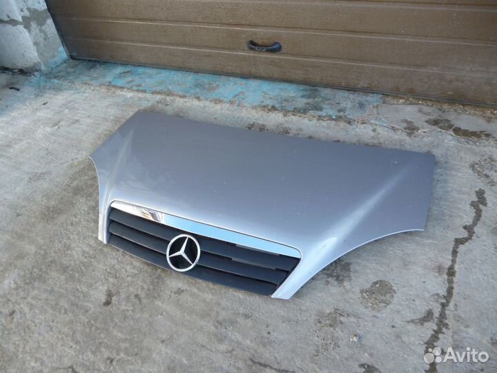 Капот Mercedes-Benz A-class W168 серебристый