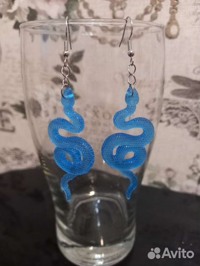 Серьги из эпоксидной смолы
