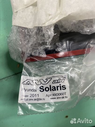 Ветровики окон hyundai solaris