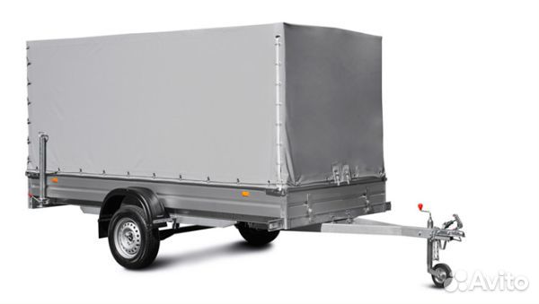 Прицеп с алюминиевыми бортами и тентом 150 см мзс