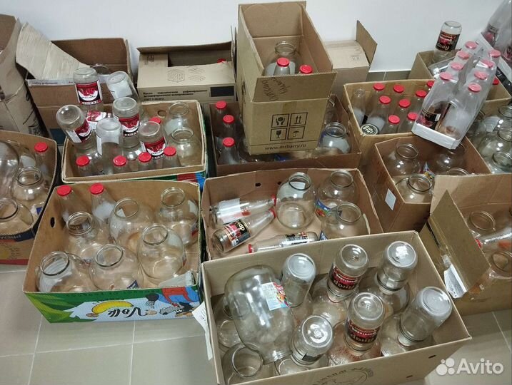 Банка 3л. Бутылка 1л