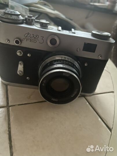 Фотоаппарат фэд 3 с кожаным чехлом