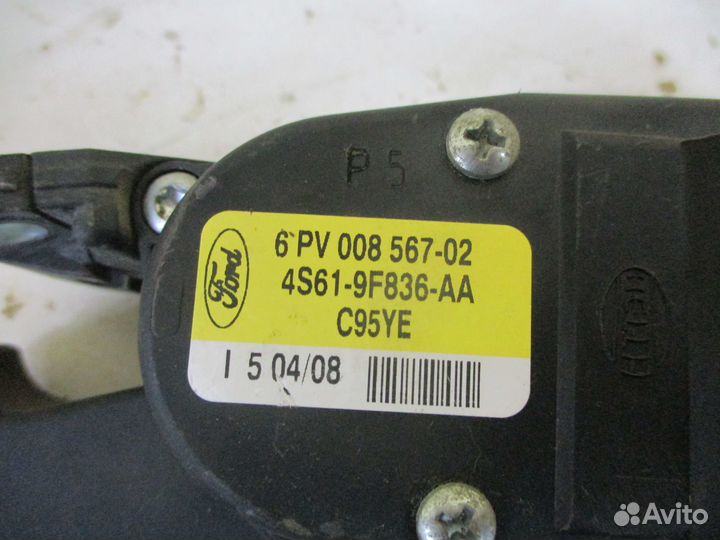Педаль газа Форд Фиеста 1,4 амт,робот 80л.с. 2008г