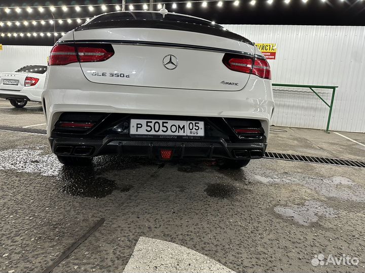 Gle 166 бампер задний карбон
