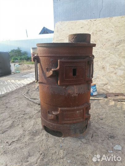 Печь буржуйка чугунная